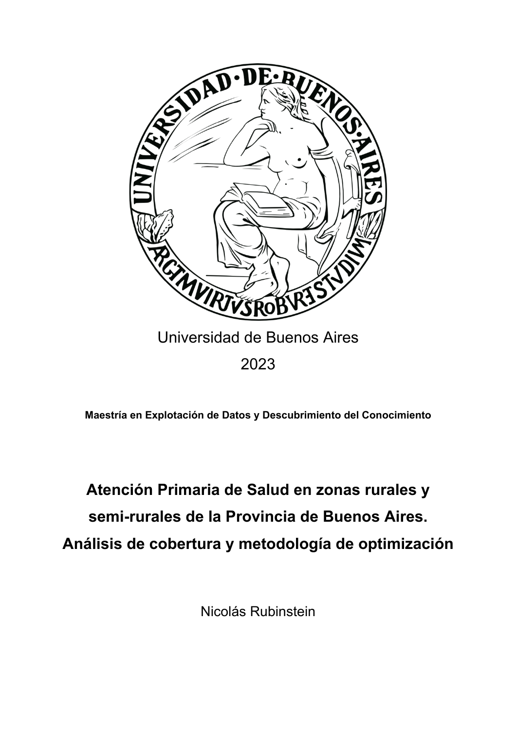 Primary-care access in Buenos Aires Province — page 1 of 23. Open the PDF for the document text.