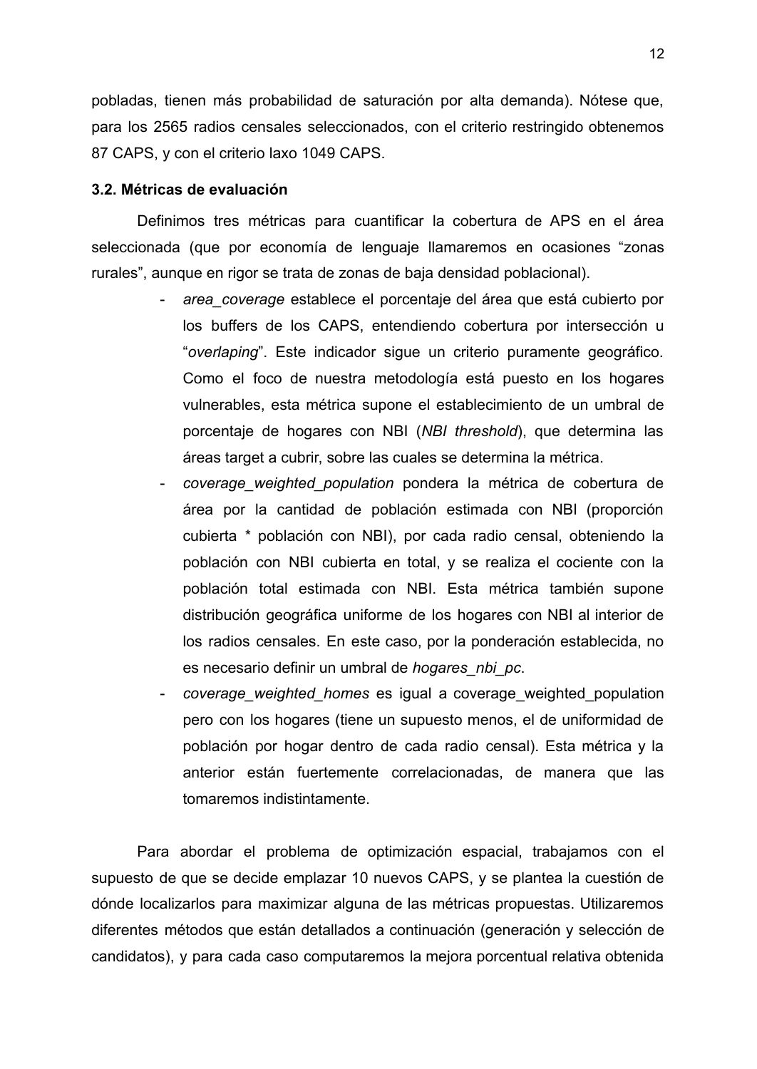 Primary-care access in Buenos Aires Province — page 12 of 23. Open the PDF for the document text.