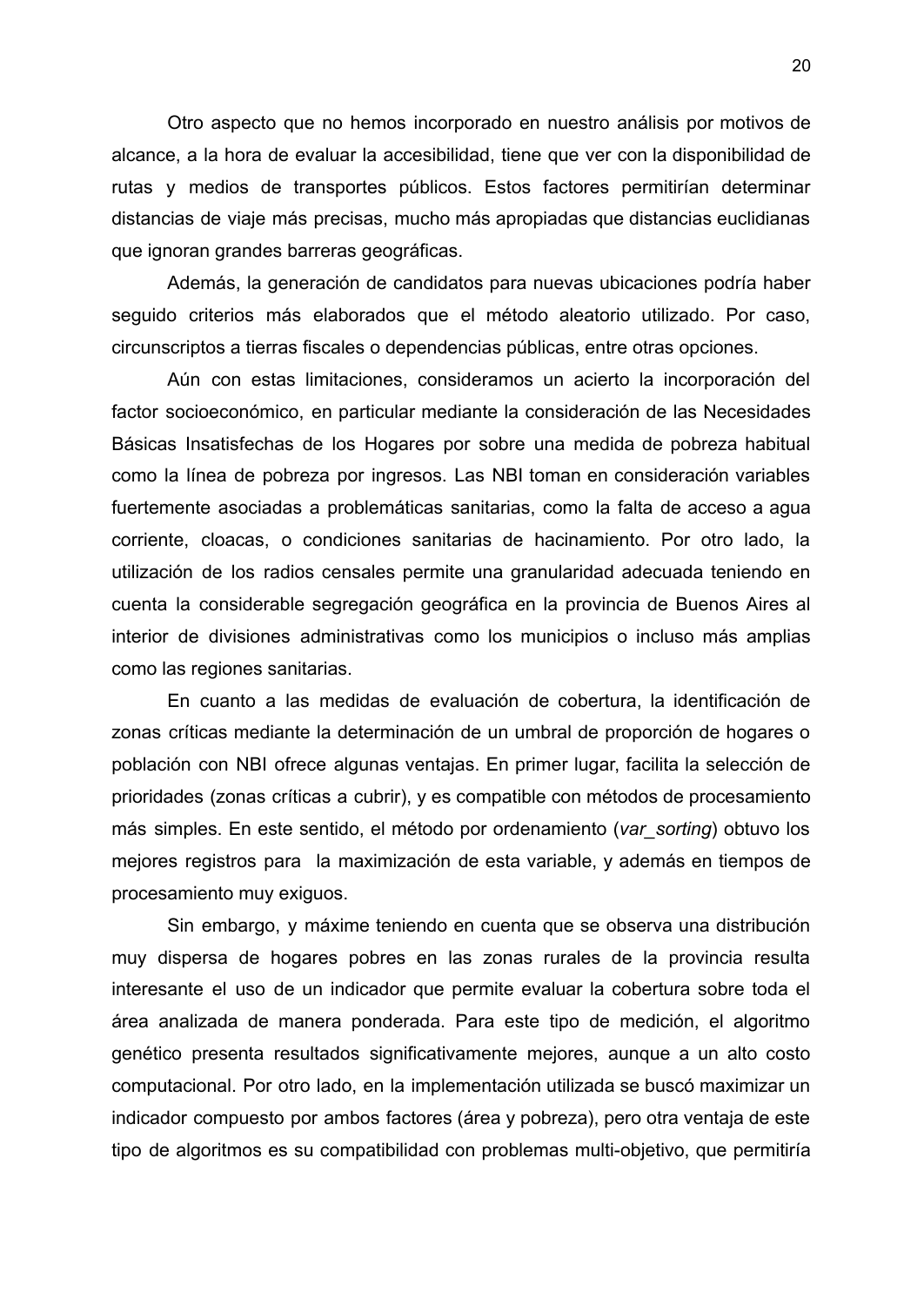 Primary-care access in Buenos Aires Province — page 20 of 23. Open the PDF for the document text.